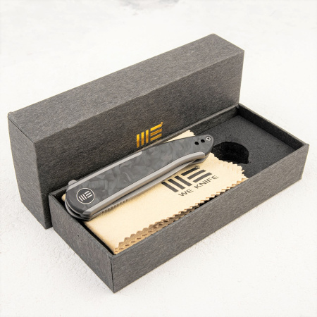 Нож WE Knife Smooth Sentinel, 20CV, Titanium/Carbon - купить в интернет-магазине Blademan